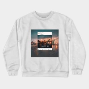 Flying in the Rainy Day. Crewneck Sweatshirt